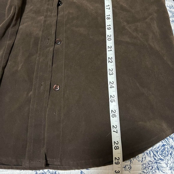 Vintage Bill Blass Espresso Brown Overshirt Button Down - Picture 4 of 4